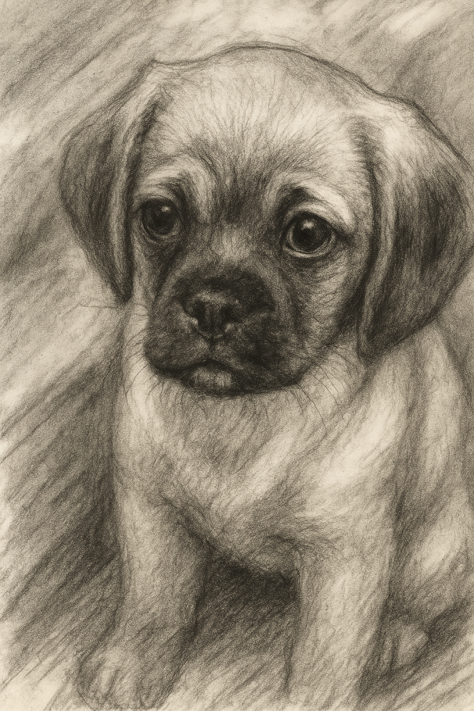 Charcoal-Drawing-dog
