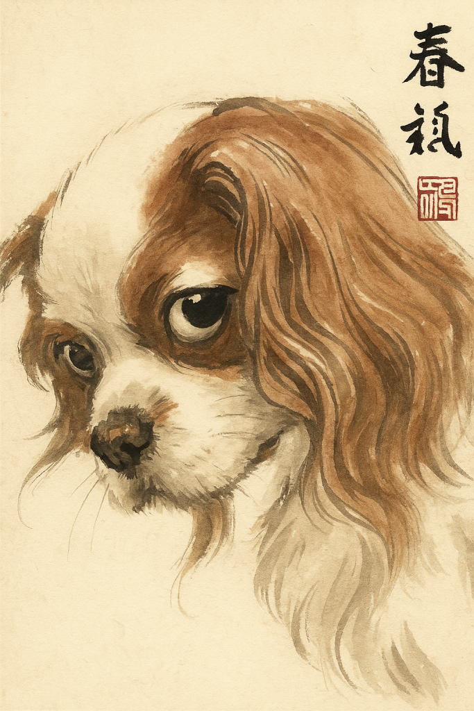 Chinese-Brush-Painting-dog