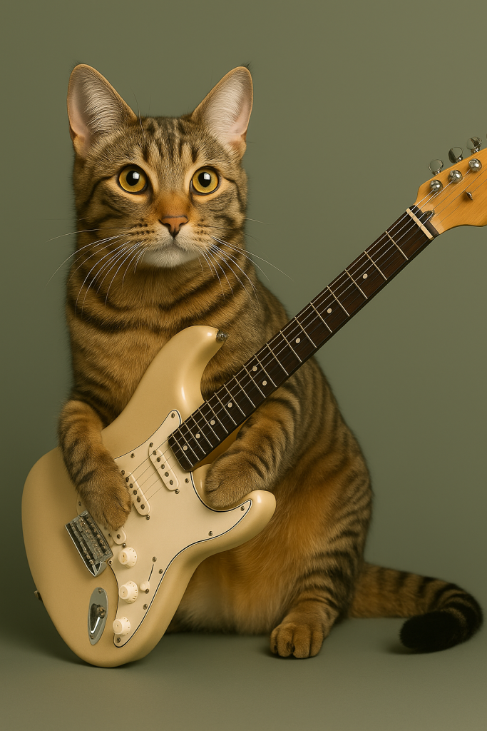 guitar-electric-cat