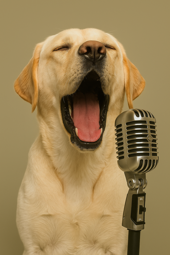 singing-at-microphone-dog
