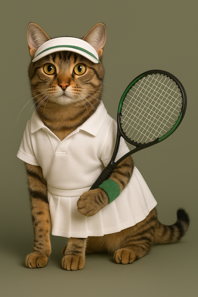 tennis-player-cat